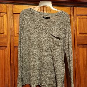 Abercrombie Gray Long Sleeve Shirt With Pocket